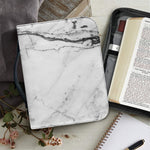 Grey Marble Stone Print Leather Bible Cover