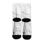 Grey Marble Stone Print Long Socks