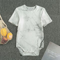 Grey Marble Stone Print Men's Bodysuit
