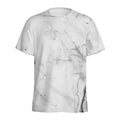 Grey Marble Stone Print Men's Athletic T-Shirt
