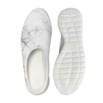 Grey Marble Stone Print Mesh Casual Shoes