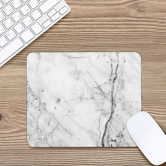 Grey Marble Stone Print Mouse Pad