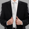 Grey Marble Stone Print Necktie