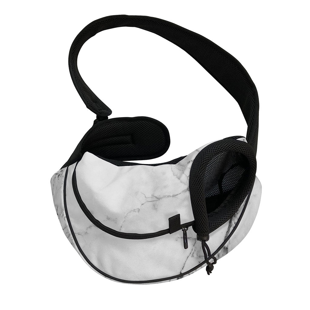 Grey Marble Stone Print Pet Sling Carrier