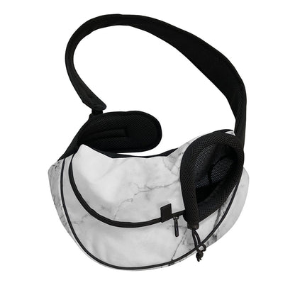 Grey Marble Stone Print Pet Sling Carrier