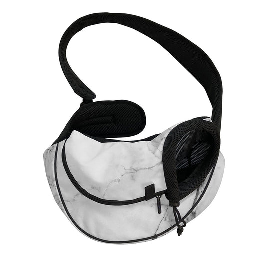 Grey Marble Stone Print Pet Sling Carrier