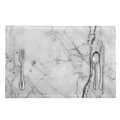 Grey Marble Stone Print Placemat