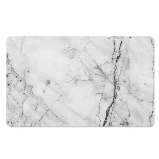 Grey Marble Stone Print Polyester Doormat