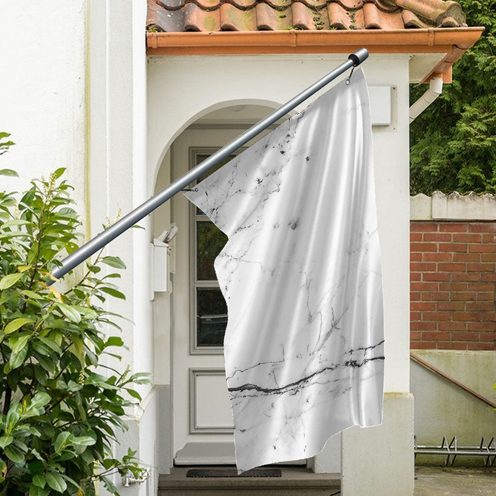 Grey Marble Stone Print Polyester Flag