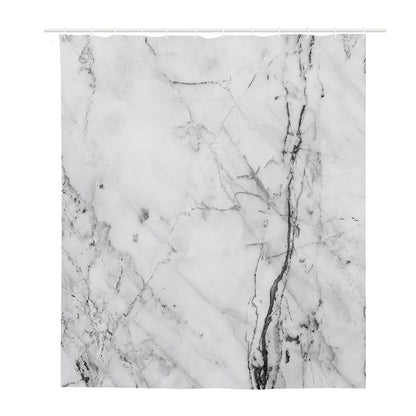 Grey Marble Stone Print Polyester Shower Curtain