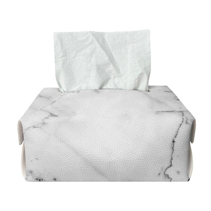 Grey Marble Stone Print Rectangle Tissue Box Cover