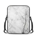 Grey Marble Stone Print Rectangular Crossbody Bag