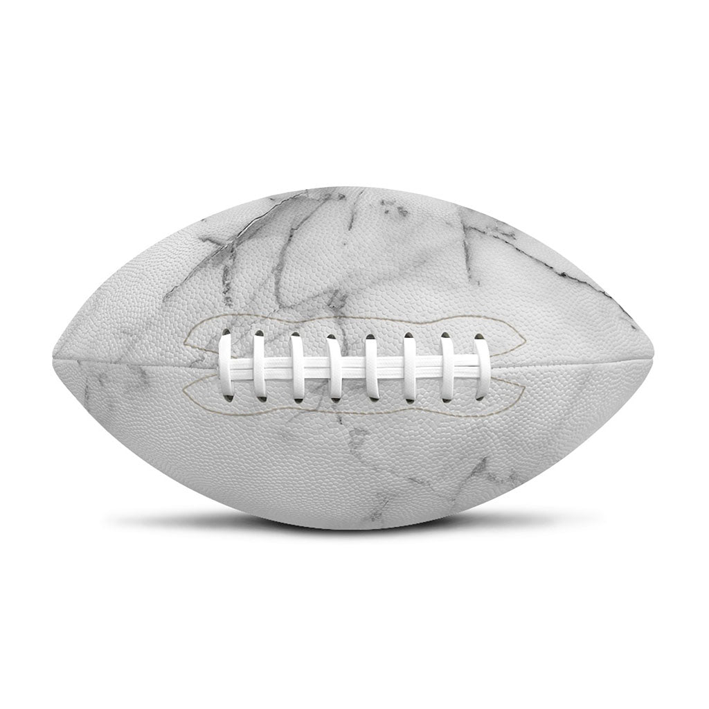 Grey Marble Stone Print Rugby Ball