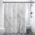 Grey Marble Stone Print Shower Curtain