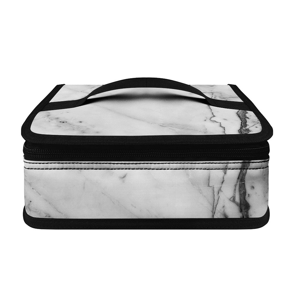 Grey Marble Stone Print Small Lunch Bag