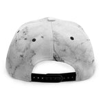 Grey Marble Stone Print Snapback Cap