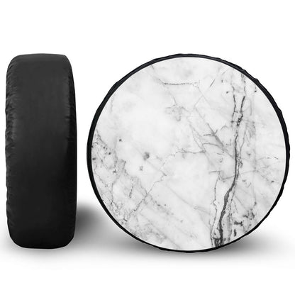 Grey Marble Stone Print Tire Cover