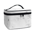 Grey Marble Stone Print Travel Makeup Bag
