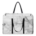 Grey Marble Stone Print Utility Tote Bag