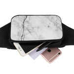 Grey Marble Stone Print Waist Bag