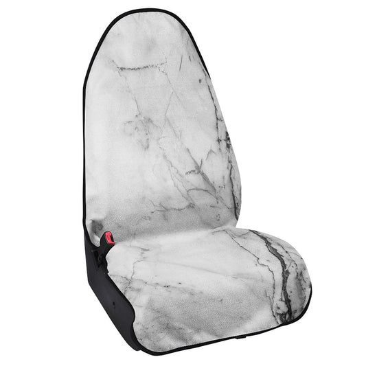 Grey Marble Stone Print Waterproof Car Seat Cover