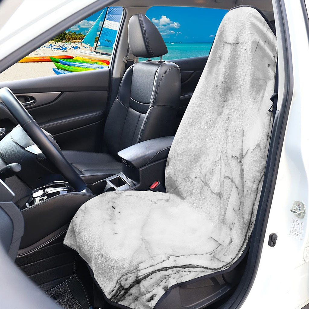 Grey Marble Stone Print Waterproof Car Seat Cover