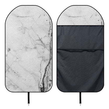 Grey Marble Stone Print Waterproof Car Seat Cover