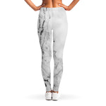 Grey Marble Stone Print Women's Leggings