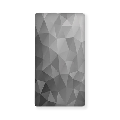 Grey Polygonal Geometric Print Baby Crib Sheet