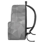 Grey Polygonal Geometric Print Backpack