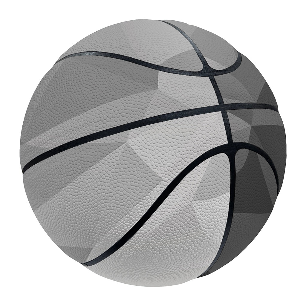 Grey Polygonal Geometric Print Basketball