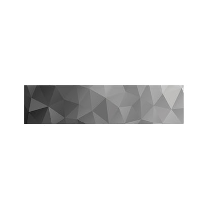 Grey Polygonal Geometric Print Bed Runner