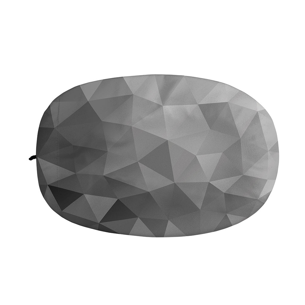 Grey Polygonal Geometric Print Car Side Mirror Covers