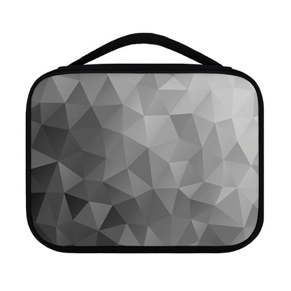 Grey Polygonal Geometric Print Classic Bible Case