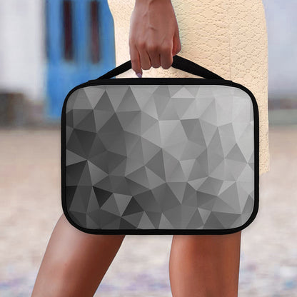 Grey Polygonal Geometric Print Classic Bible Case
