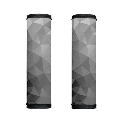 Grey Polygonal Geometric Print Handle Covers