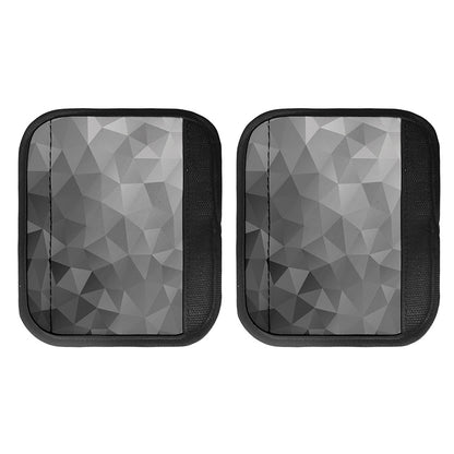Grey Polygonal Geometric Print Handle Covers