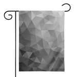 Grey Polygonal Geometric Print House Flag