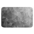 Grey Polygonal Geometric Print Indoor Door Mat