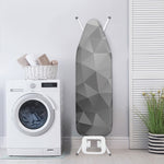 Grey Polygonal Geometric Print Ironing Board Cover
