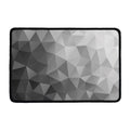 Grey Polygonal Geometric Print Kitchen Mat