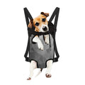 Grey Polygonal Geometric Print Pet Carrier Backpack