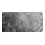 Grey Polygonal Geometric Print Towel