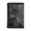 Grey Polygonal Geometric Print Trifold Wallet
