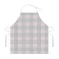 Grey Prince of Wales Check Print Adjustable Apron