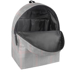 Grey Prince of Wales Check Print Backpack