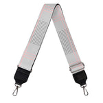 Grey Prince of Wales Check Print Bag Strap