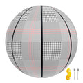 Grey Prince of Wales Check Print Basketball