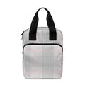 Grey Prince of Wales Check Print Bible Tote Bag