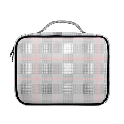 Grey Prince of Wales Check Print Briefcase Bible Bag